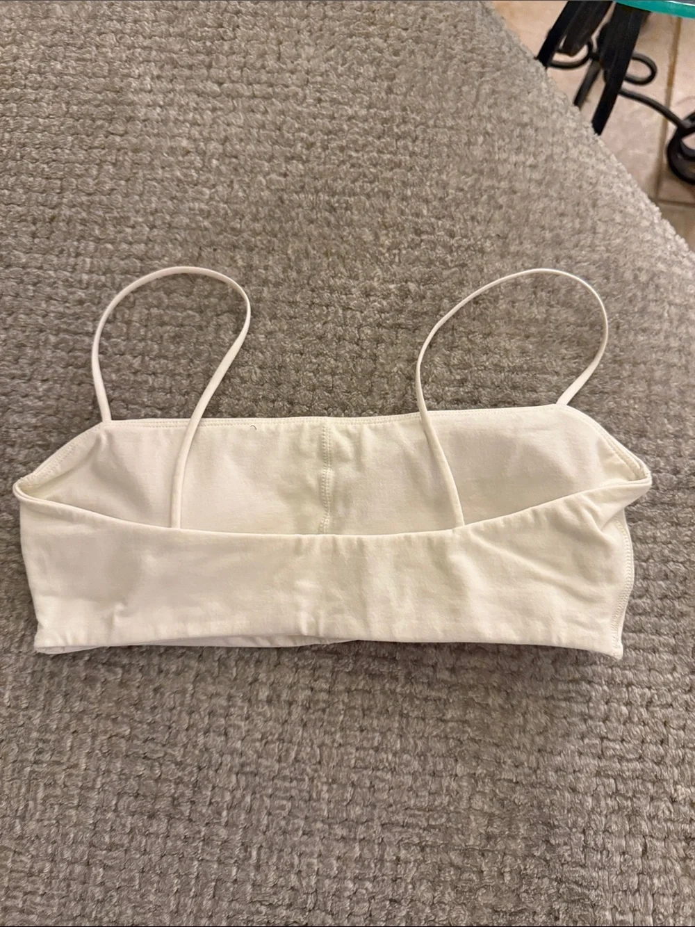 Dfyne Optic White Defy Strappy Sports Bra